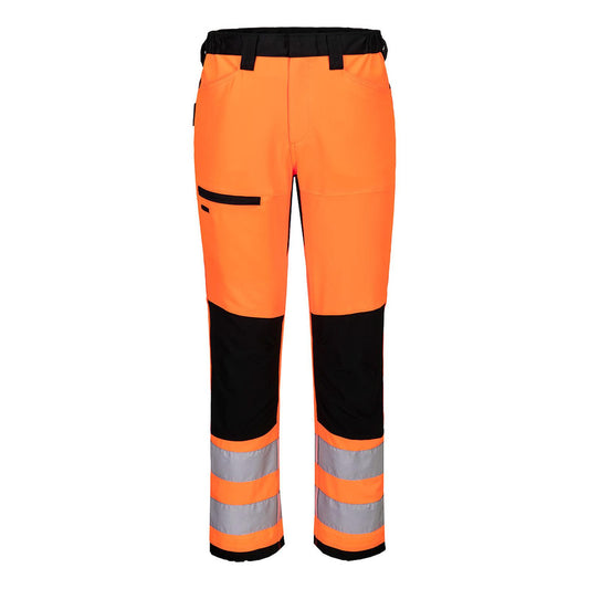 Portwest WX2 Hoge zichtbaarheid Service Broek CD857 Eco Hi-Vis klasse 2 oranje-zwart(OB)