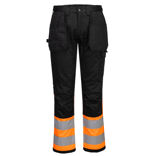 Portwest WX2 Holsterbroek CD858 Eco Hi-Vis klasse 1 oranje-zwart(OB)