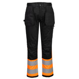 Portwest WX2 Holsterbroek CD858 Eco Hi-Vis klasse 1 oranje-zwart(OB)