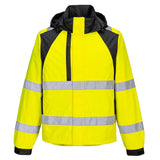 Portwest WX2 Eco Hi-Vis Regenjack CD860 HiVis waterafstotend geel-zwart(YB)