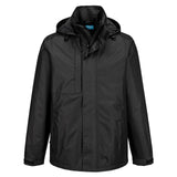 Portwest WX2 Alle Weersomstandigheden Regenjack CD867 Eco waterdicht zwart(BK)