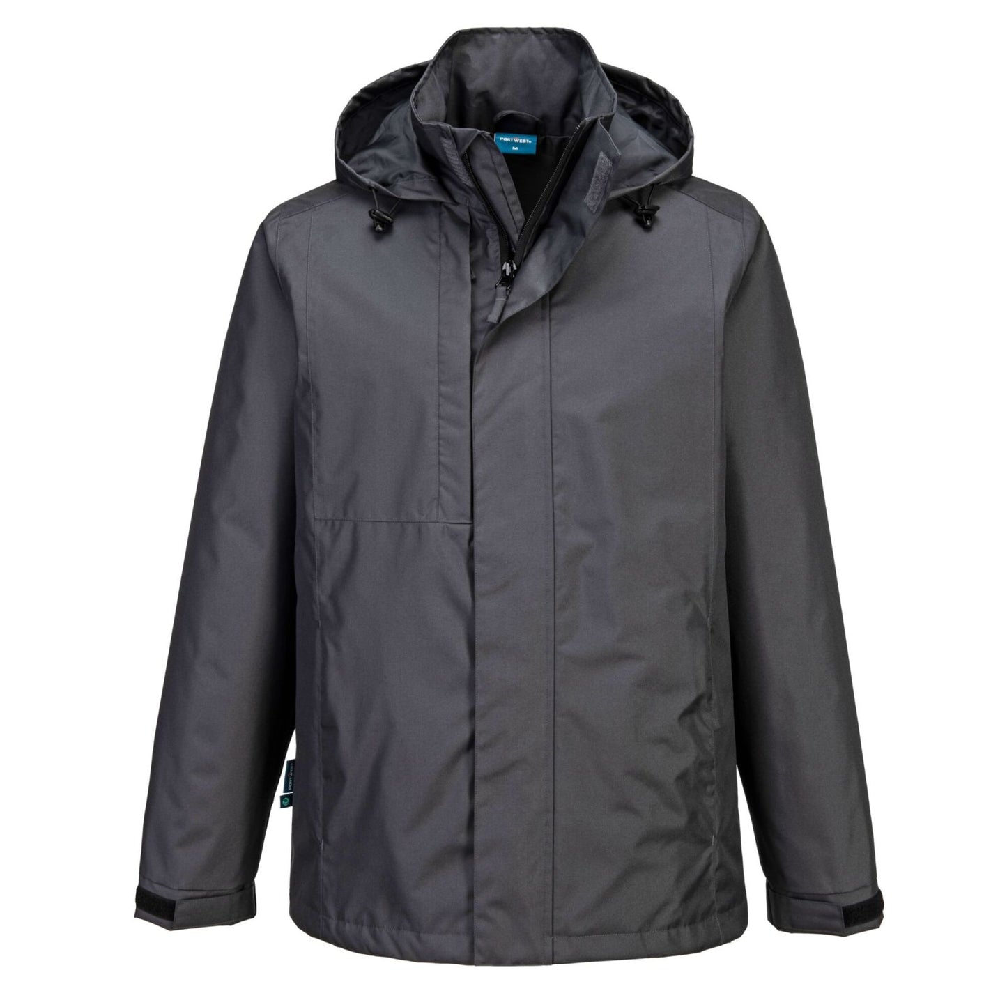 Portwest WX2 Alle Weersomstandigheden Regenjack CD867 Eco waterdicht metaalgrijs(MG)