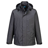 Portwest WX2 Alle Weersomstandigheden Regenjack CD867 Eco waterdicht metaalgrijs(MG)