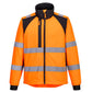 Portwest WX2 Eco Jassen CD875 Hi-Vis Softshell (2L) HiVis waterafstotend winddicht oranje-zwart(OB)