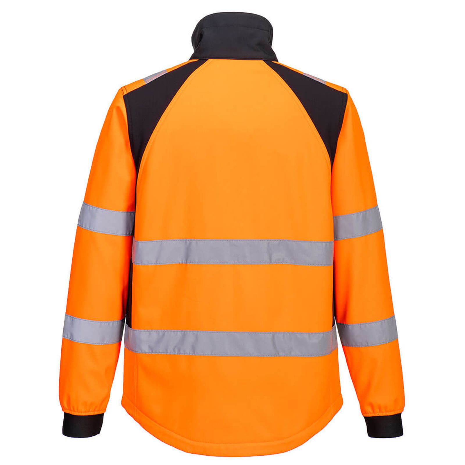 Portwest WX2 Eco Jassen CD875 Hi-Vis Softshell (2L) HiVis waterafstotend winddicht oranje-zwart(OB)
