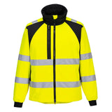 Portwest WX2 Eco Jassen CD875 Hi-Vis Softshell (2L) HiVis waterafstotend winddicht geel-zwart(YB)
