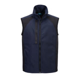 Portwest WX2 Eco Bodywarmer CD876 Softshell Gilet (2L) stetch waterbestendig donker marineblauw(NV)