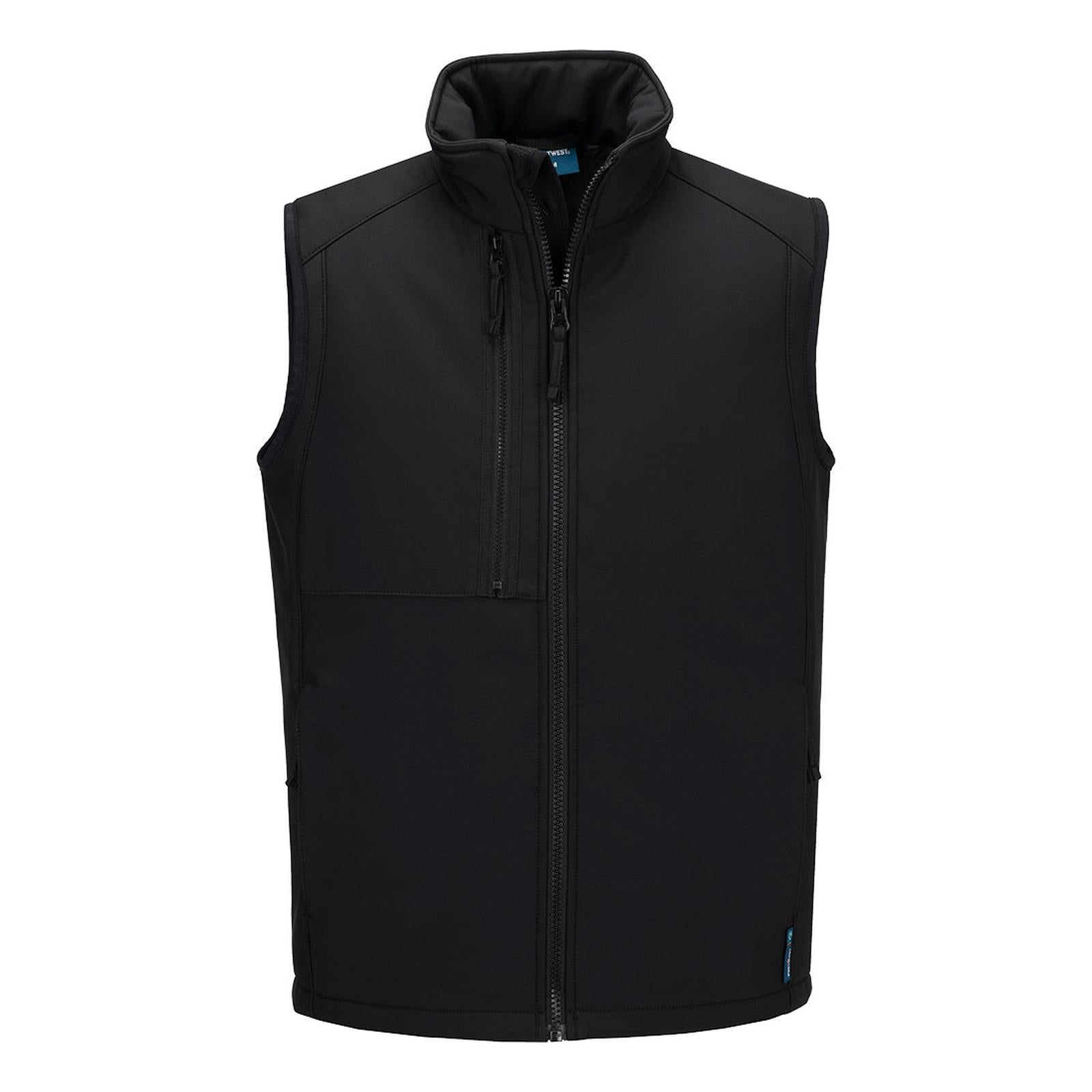 Portwest WX2 Bescherming Tegen Alle Weersomstandigheden Bodywarmer CD877 Eco Softshell (2L) zwart(BK)