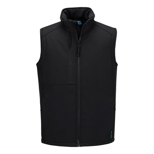 Portwest WX2 Bescherming Tegen Alle Weersomstandigheden Bodywarmer CD877 Eco Softshell (2L) zwart(BK)