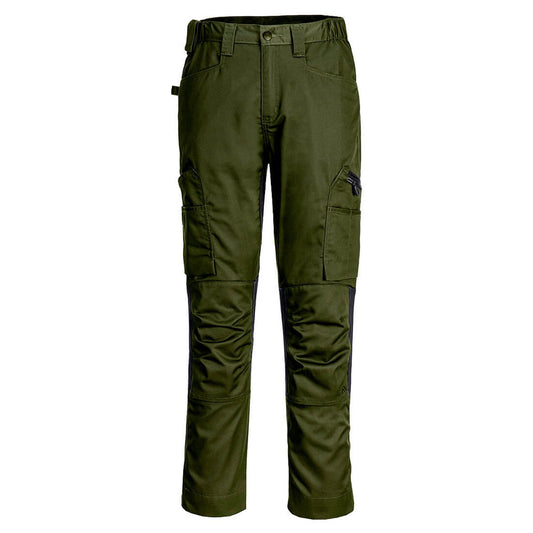 Portwest WX2 Eco Werkbroek CD881 stretch handel olijfgroen(OG)