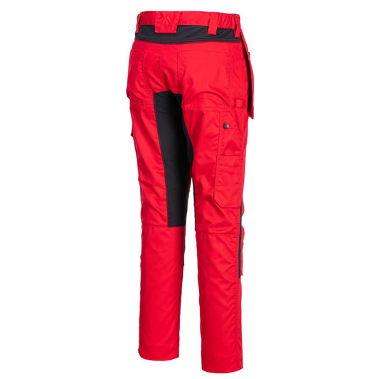 Portwest WX2 Eco broeken CD883 stretch holsterzakken diep rood(DR)