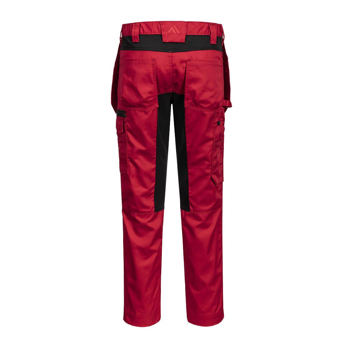 Portwest WX2 Eco broeken CD883 stretch holsterzakken diep rood(DR)