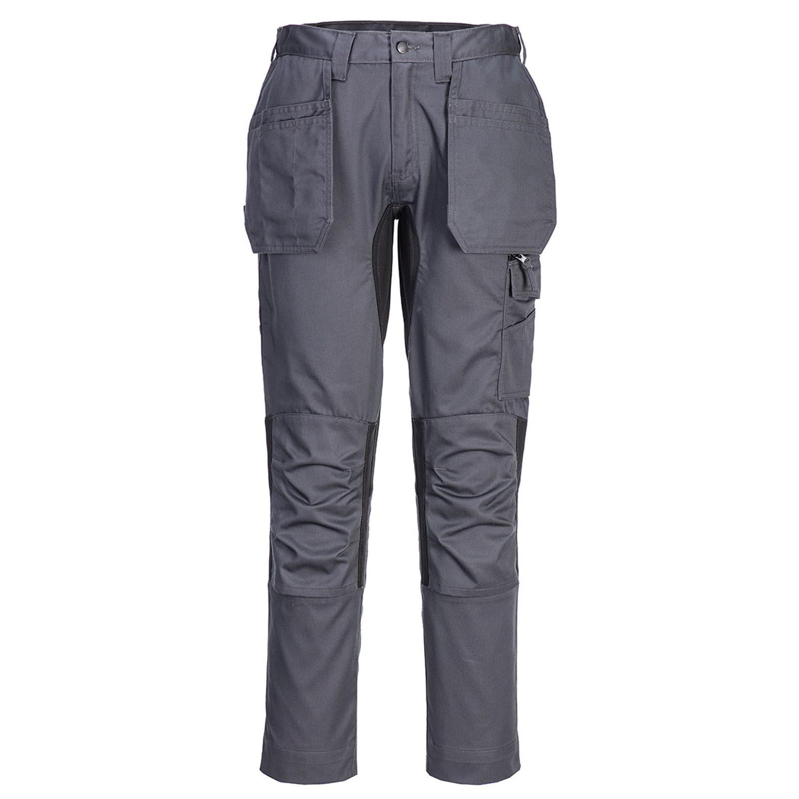 Portwest WX2 Eco Broeken CD883 stretch holsterzakken metaalgrijs(MG)