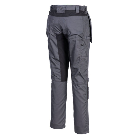 Portwest WX2 Eco Broeken CD883 stretch holsterzakken metaalgrijs(MG)