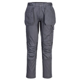 Portwest WX2 Eco Broeken CD883 stretch holsterzakken metaalgrijs(MG)