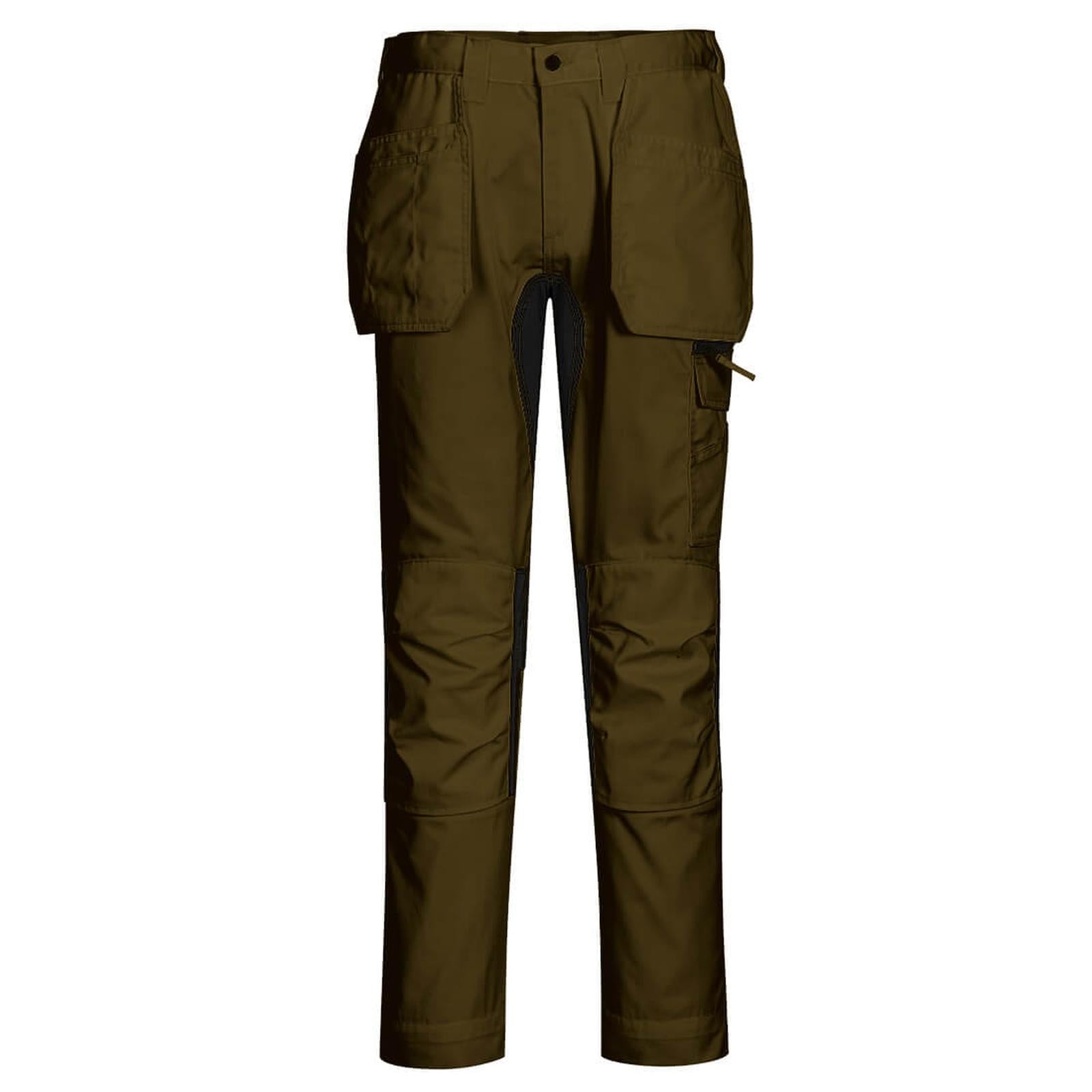 Portwest WX2 Eco Broeken CD883 stretch holsterzakken olijfgroen(OG)