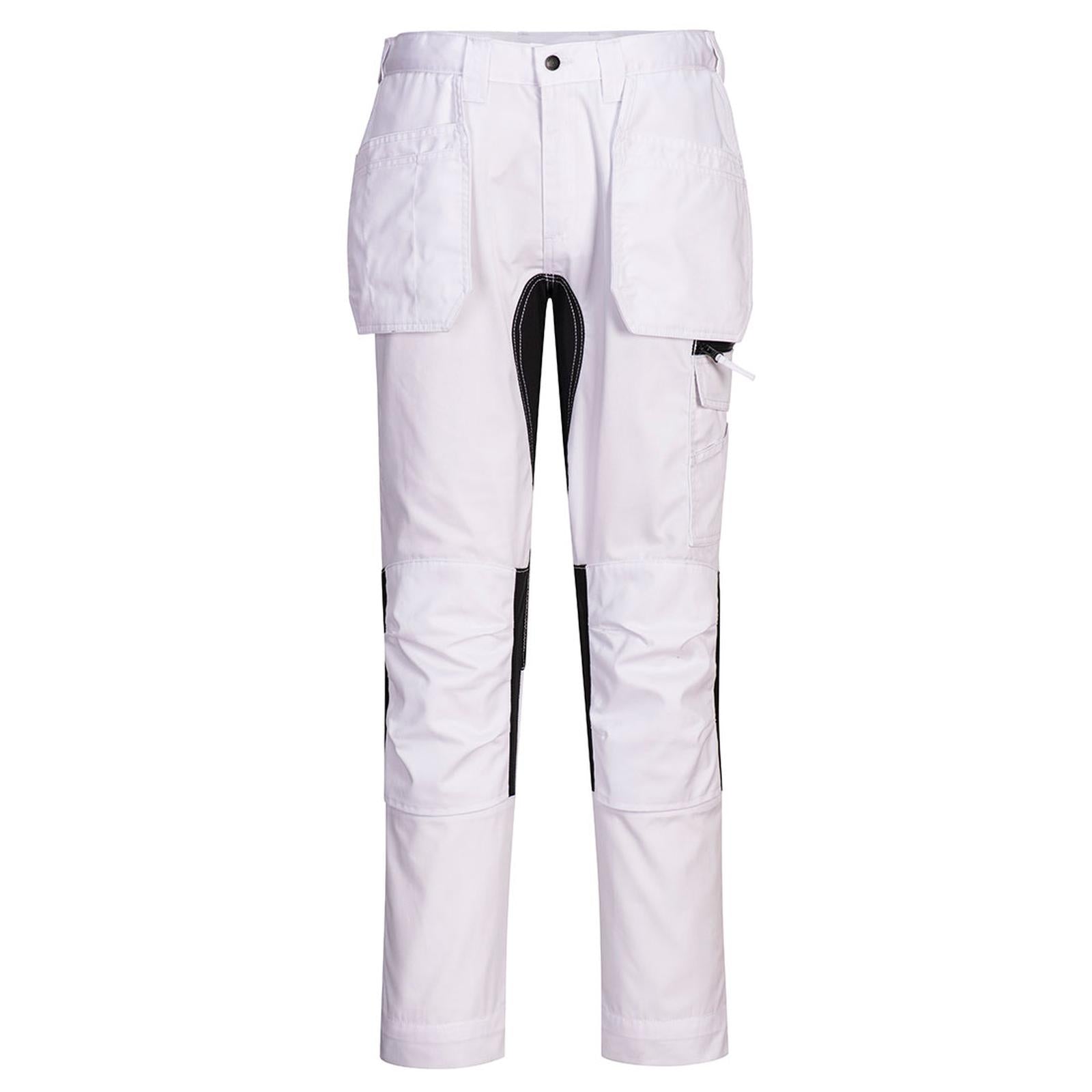 Portwest WX2 Eco Broeken CD883 stretch holsterzakken wit(WH)