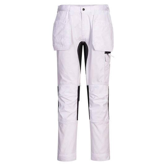 Portwest WX2 Eco Broeken CD883 stretch holsterzakken wit(WH)