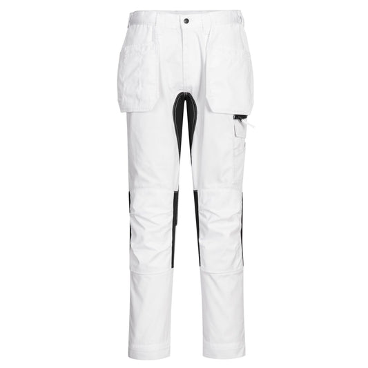 Portwest WX2 Eco Broeken CD883 stretch holsterzakken wit(WH)
