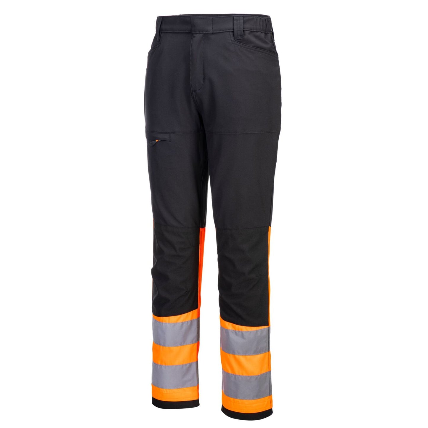 Portwest WX2 Eco Hi-Vis Broek CD888 Service HiVis Klasse 1 stretch oranje-zwart(OB)