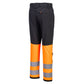 Portwest WX2 Eco Hi-Vis Broek CD888 Service HiVis Klasse 1 stretch oranje-zwart(OB)