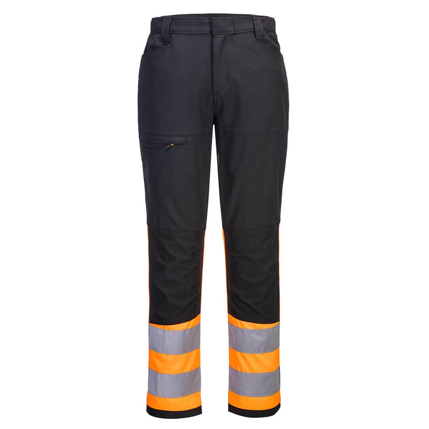 Portwest WX2 Eco Hi-Vis Broek CD888 Service HiVis Klasse 1 stretch oranje-zwart(OB)