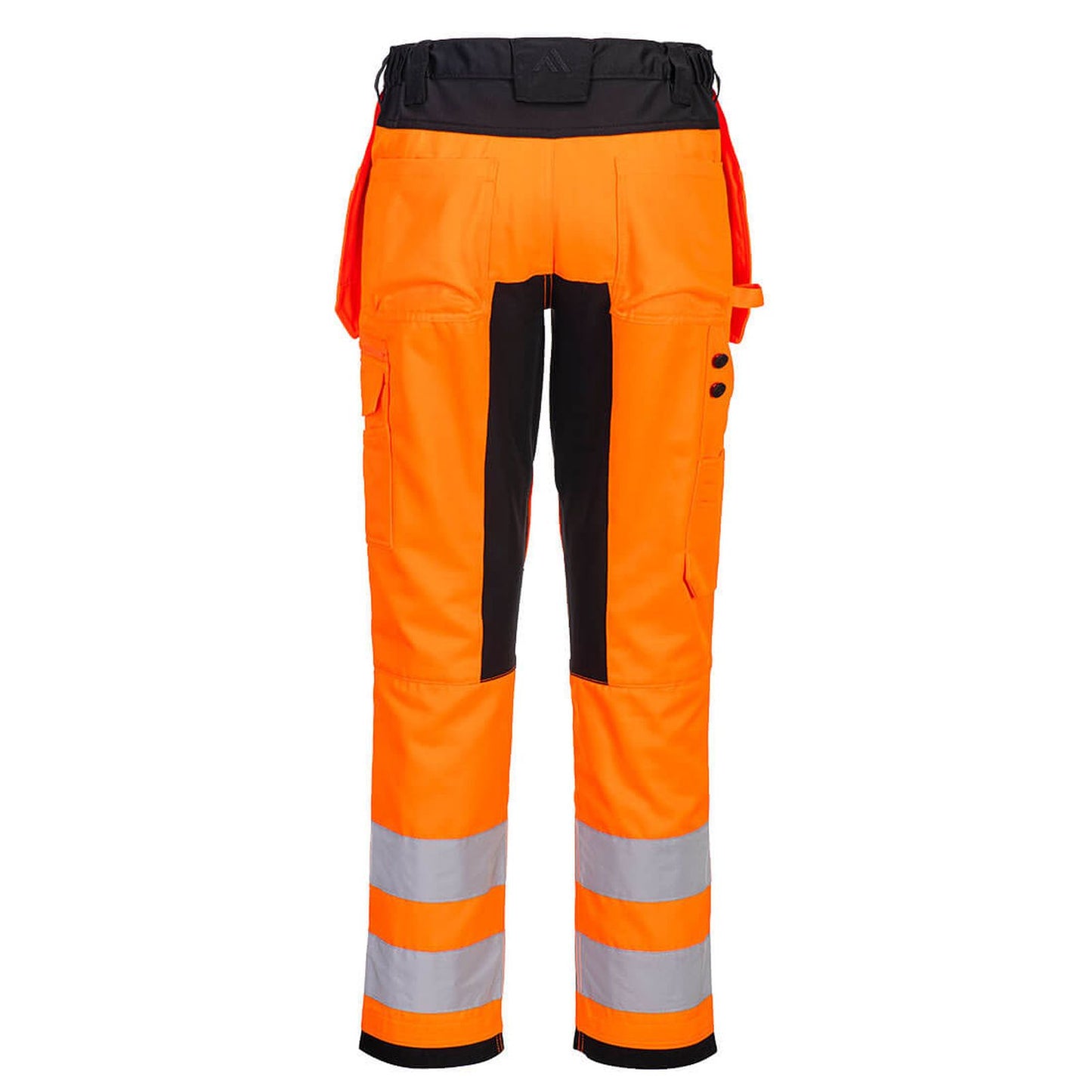 Portwest WX2 Eco Hi-Vis WX2 Eco Hi-Vis broek met Holsterzakken CD889 HiVis holsterzakken stretch oranje-zwart(OB)