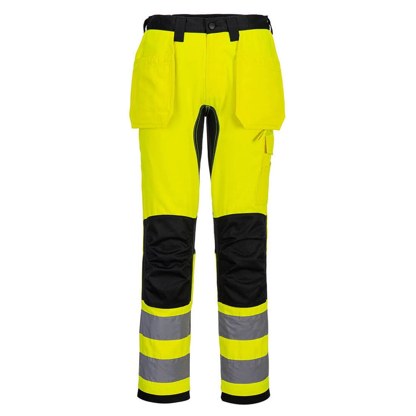 Portwest WX2 Eco Hi-Vis WX2 Eco Hi-Vis broek met Holsterzakken CD889 HiVis holsterzakken stretch geel-zwart(YB)