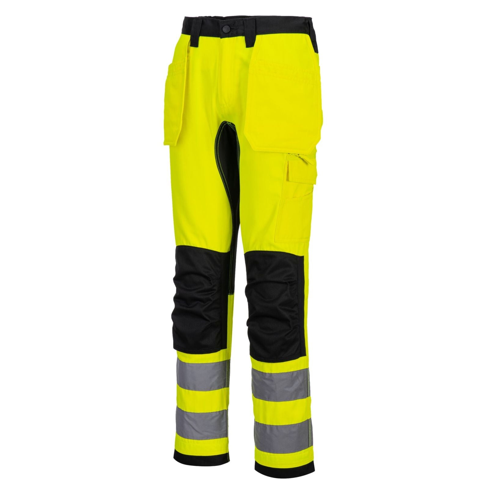 Portwest WX2 Eco Hi-Vis WX2 Eco Hi-Vis broek met Holsterzakken CD889 HiVis holsterzakken stretch geel-zwart(YB)