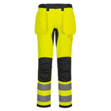 Portwest WX2 Eco Hi-Vis WX2 Eco Hi-Vis broek met Holsterzakken CD889 HiVis holsterzakken stretch geel-zwart(YB)