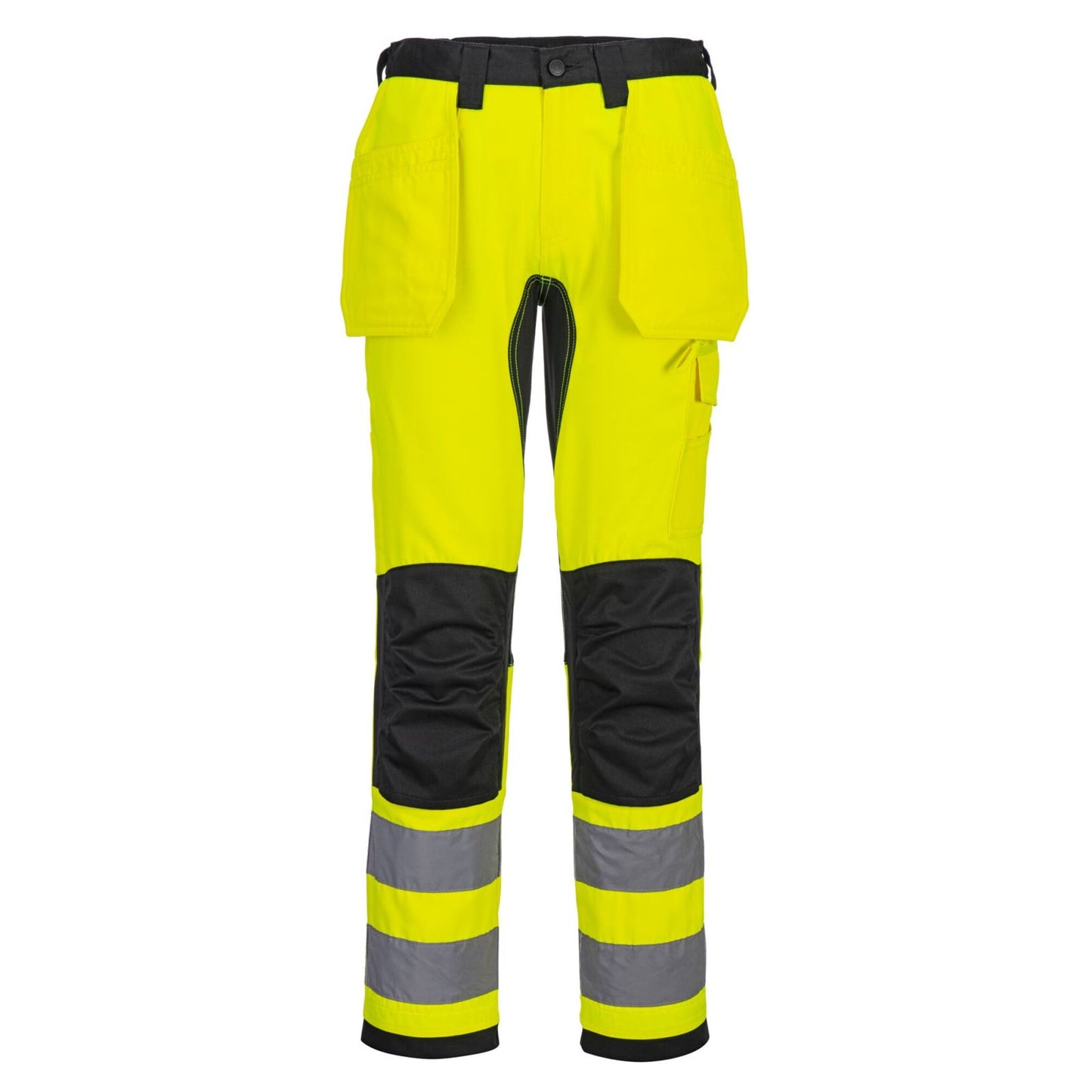 Portwest WX2 Eco Hi-Vis WX2 Eco Hi-Vis broek met Holsterzakken CD889 HiVis holsterzakken stretch geel-zwart(YB)
