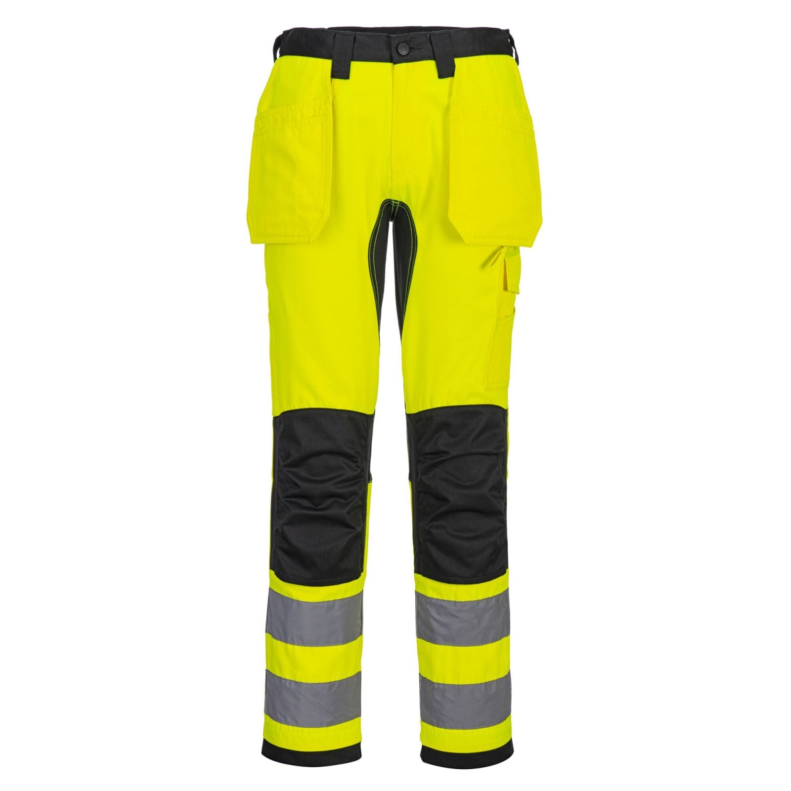 Portwest WX2 Eco Hi-Vis WX2 Eco Hi-Vis broek met Holsterzakken CD889 HiVis holsterzakken stretch geel-zwart(YB)