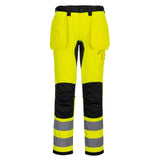 Portwest WX2 Eco Hi-Vis WX2 Eco Hi-Vis broek met Holsterzakken CD889 HiVis holsterzakken stretch geel-zwart(YB)