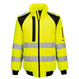 Portwest WX2 Hoge zichtbaarheid Pilotjack CD898 Eco Hi-Vis 2-in-1 geel-zwart(YB)