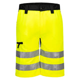 Portwest WX2 Hoge zichtbaarheid Korte Broek CD899 Eco Hi-Vis geel-zwart(YB)