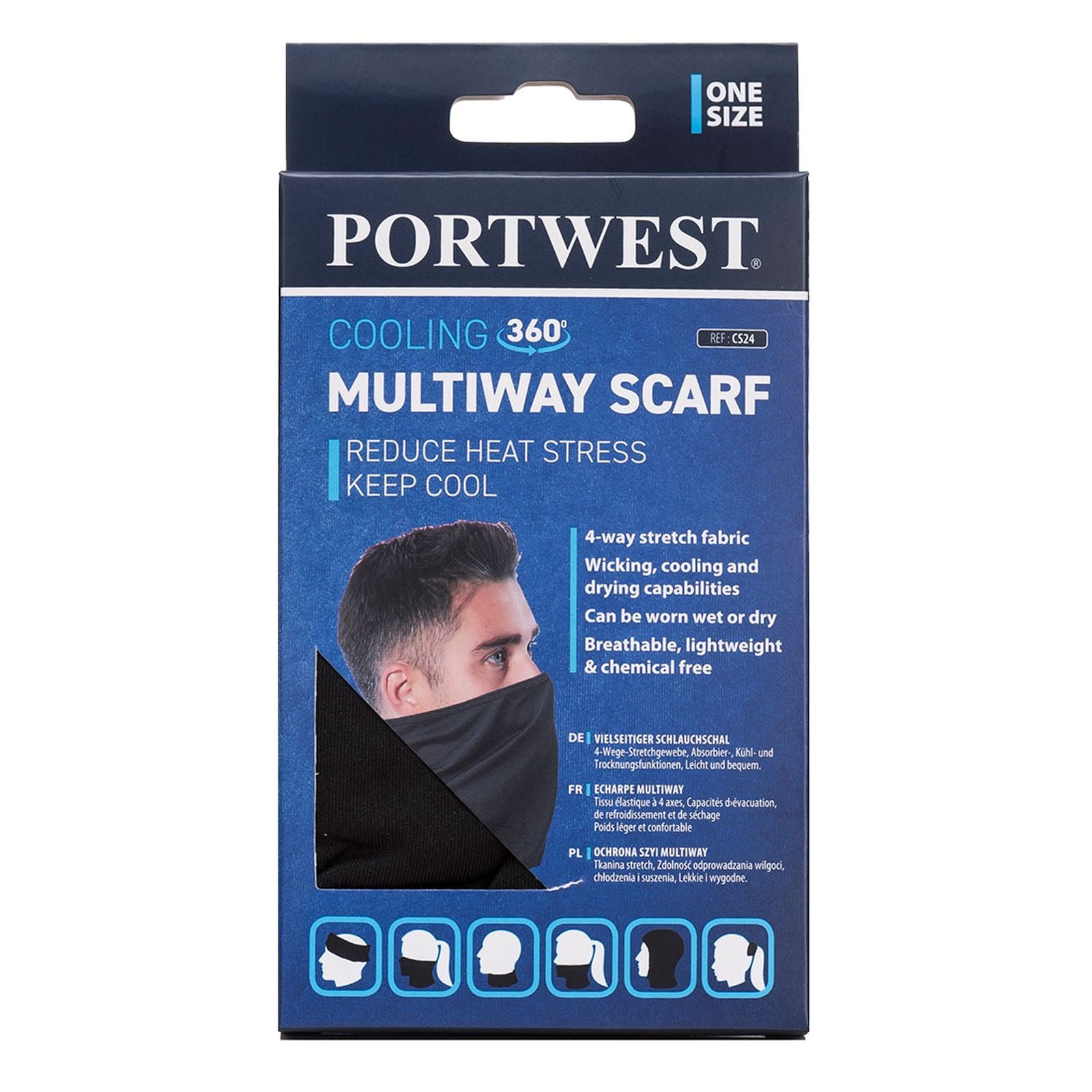 Portwest Sjaals CS24 black(BK)