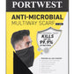Portwest anti microbieel multisjaal CS25 zwart(BK)