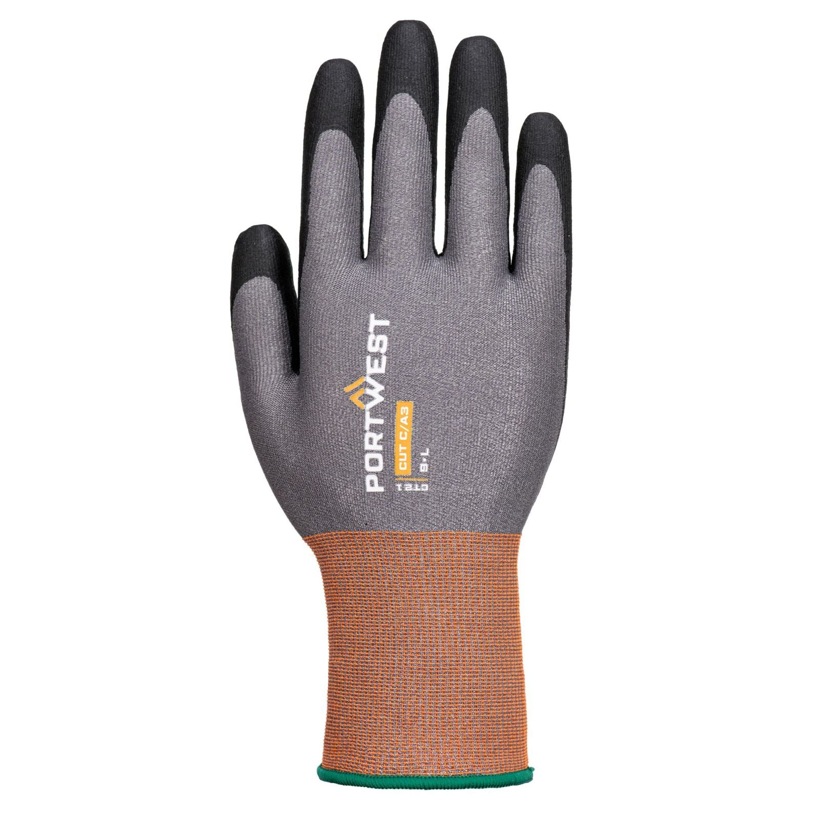 Portwest CT Handschoenen CT21 C 21 Nitril grijs-zwart(G8)