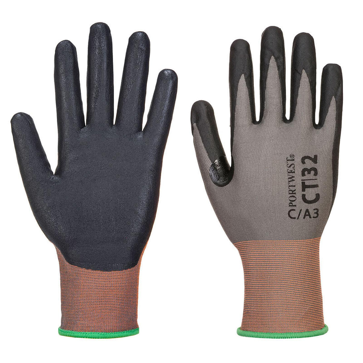 Portwest Handschoenen CT32 Snijbestendig grijs-zwart(G8)