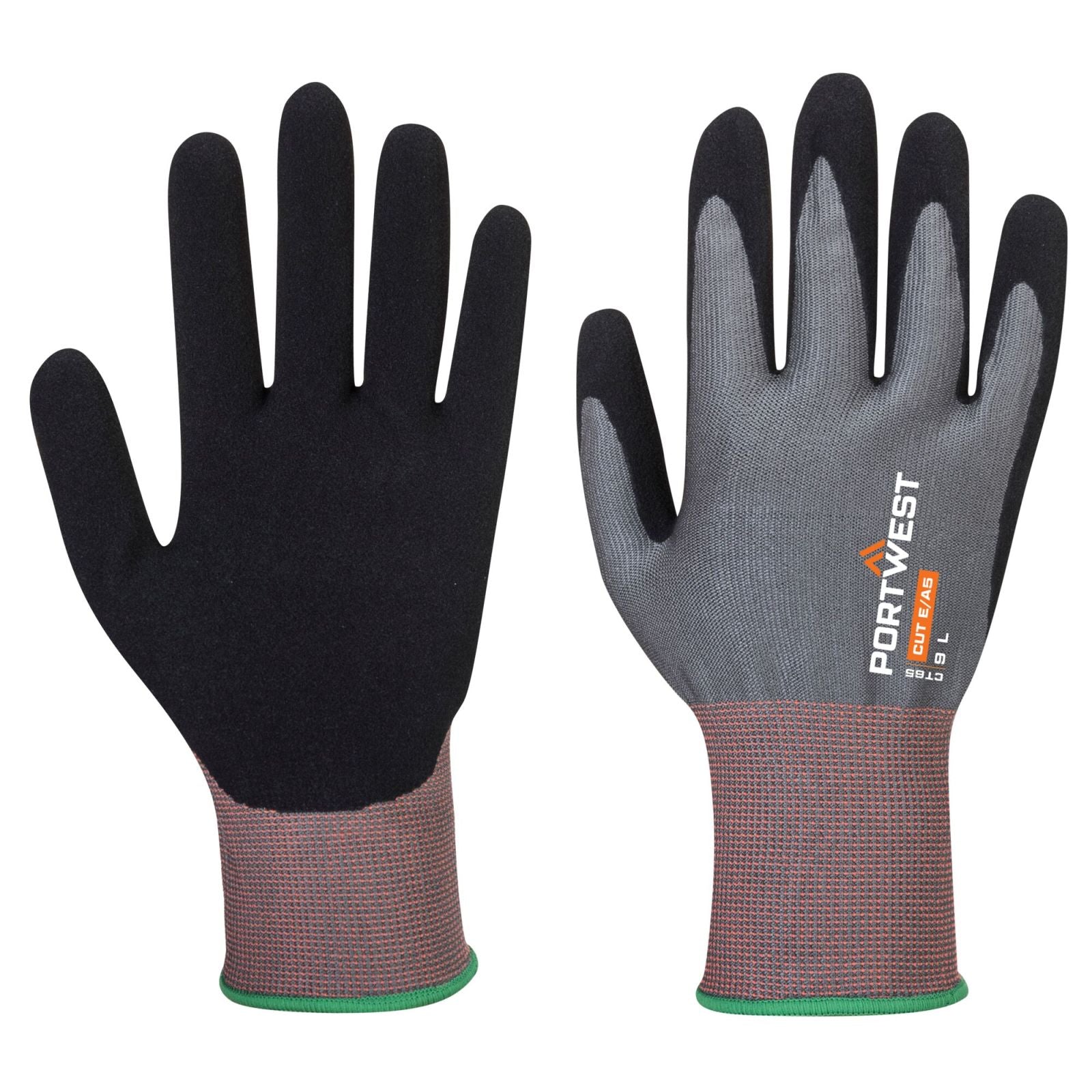 Portwest Handschoenen CT65 Snijbestendig grijs-zwart(G8)