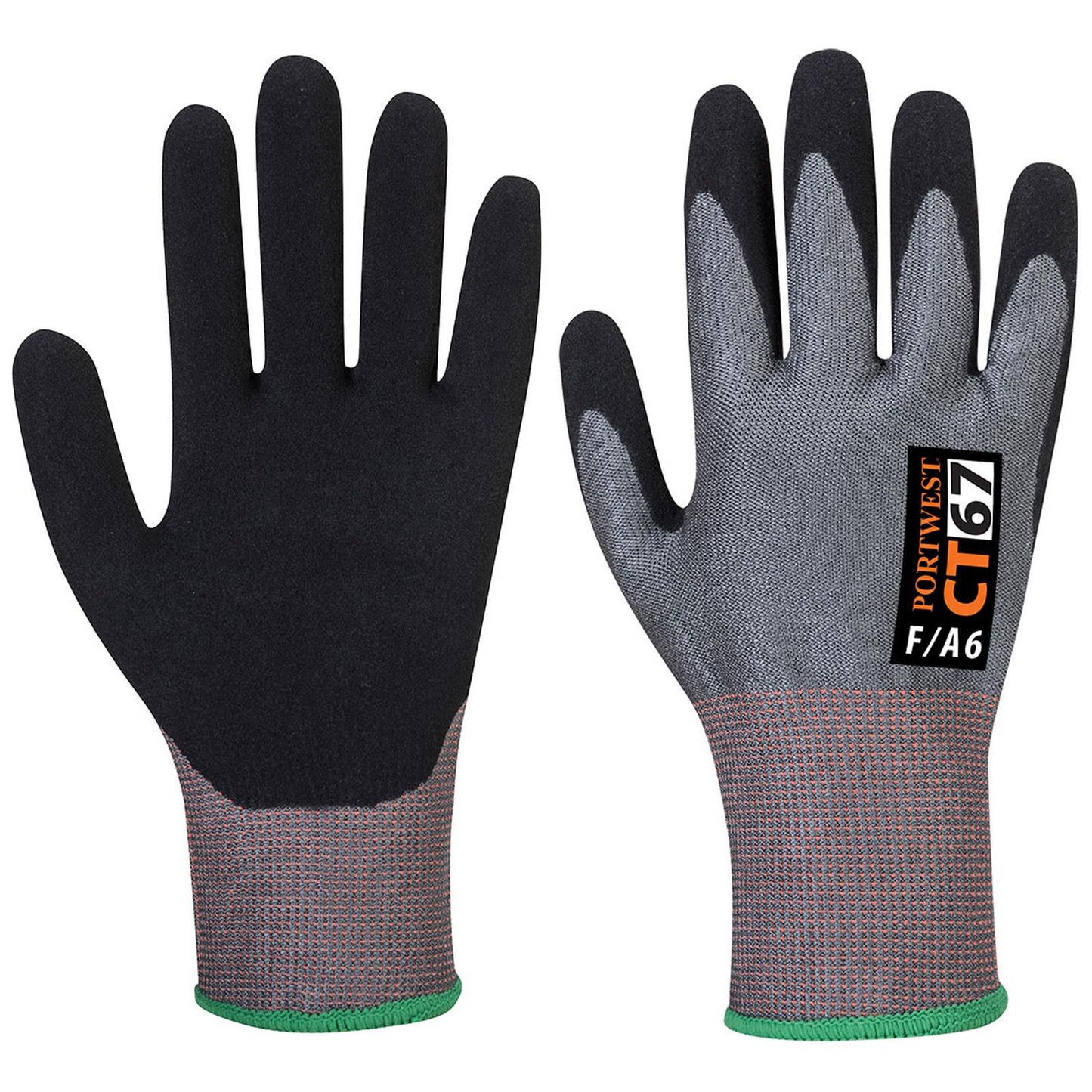 Portwest Handschoenen CT67 Snijbestendig grijs-zwart(G8)