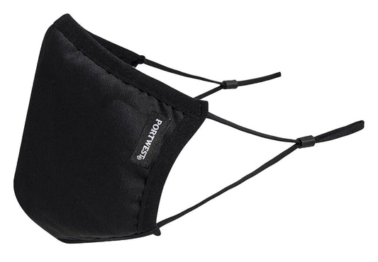 Portwest 3-Laags Anti Microbieel Stoffen Gezichtsmasker (pak 25 stuks) CV33 zwart(BK)