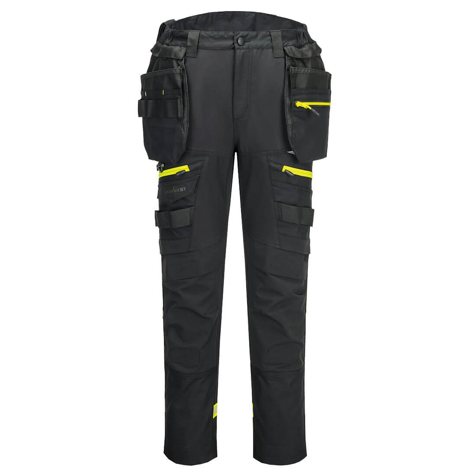 Portwest DX4 Werkkleding Broek DX403 Lichtgewicht Afneembare Holsterzakken zwart(BK)