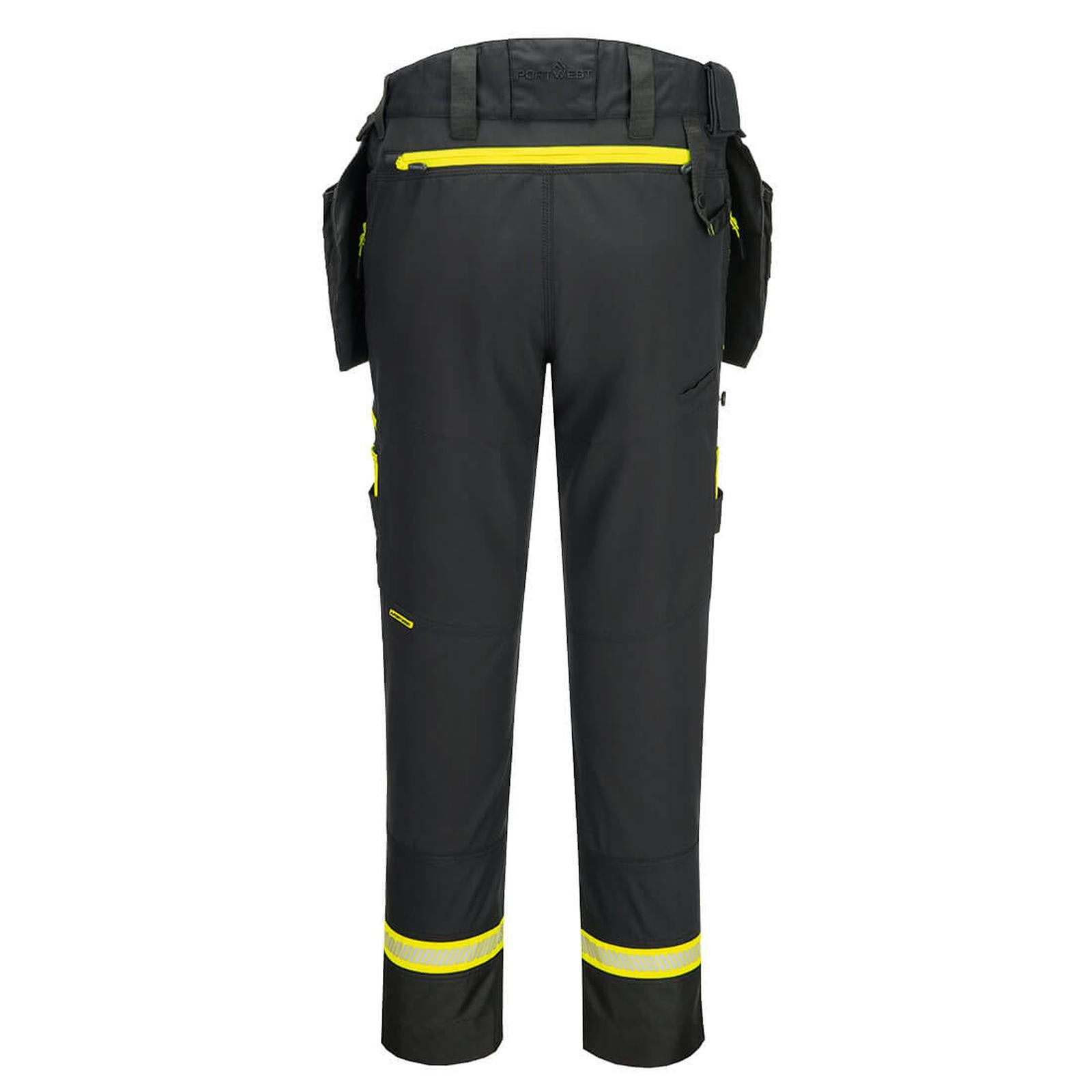 Portwest DX4 Werkkleding Broek DX403 Lichtgewicht Afneembare Holsterzakken zwart(BK)