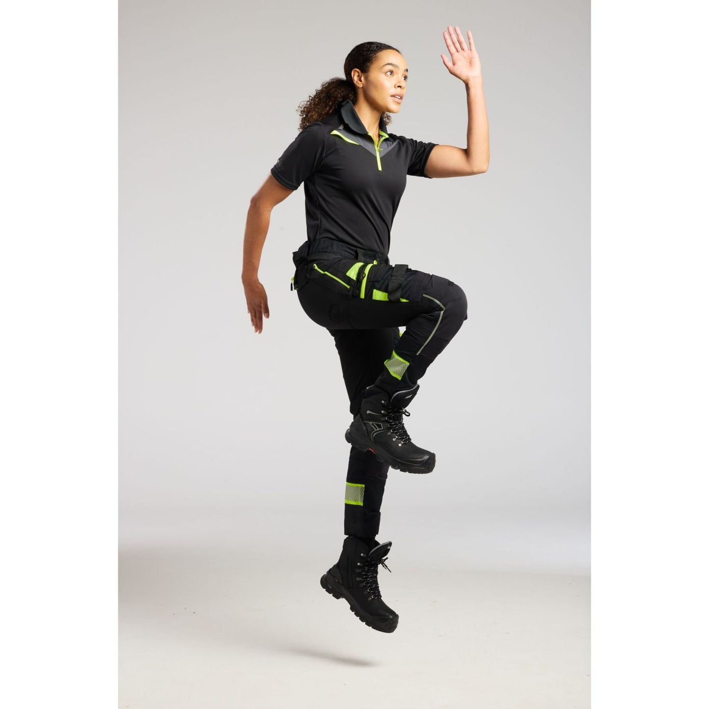 Portwest Poloshirt DX409 dames zwart(BK)