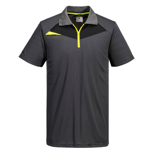 Portwest DX4 Corporate Casuals Poloshirt DX410 PW2 Hi Vis K/M metaalgrijs(MG)