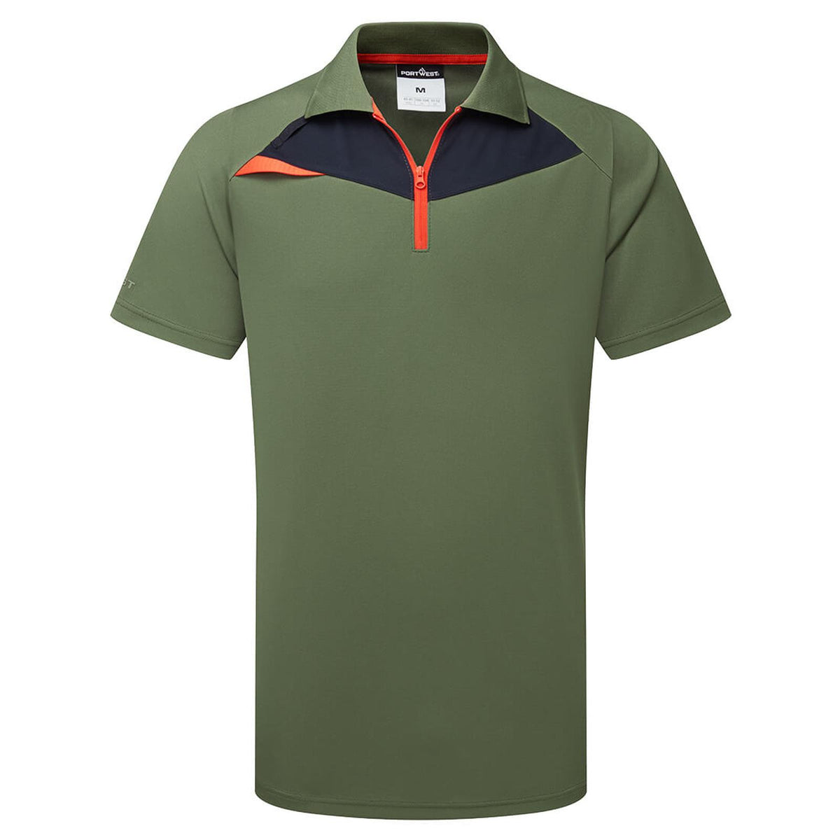 Portwest DX4 PW2 Hi Vis Polo DX410 K/M HiVis mosgroen(MO)
