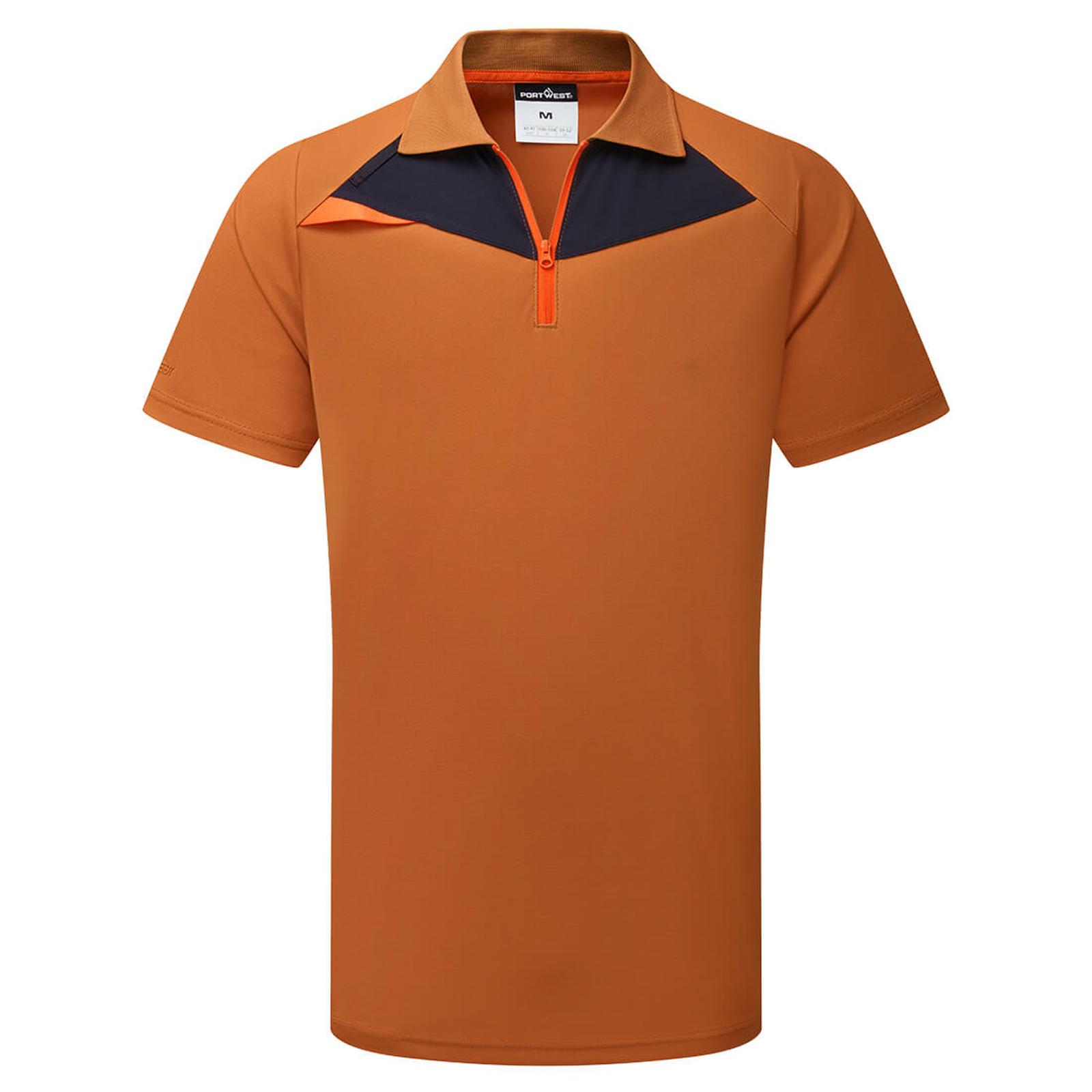 Portwest DX4 PW2 Hi Vis Polo DX410 K/M HiVis roestbruin(RU)