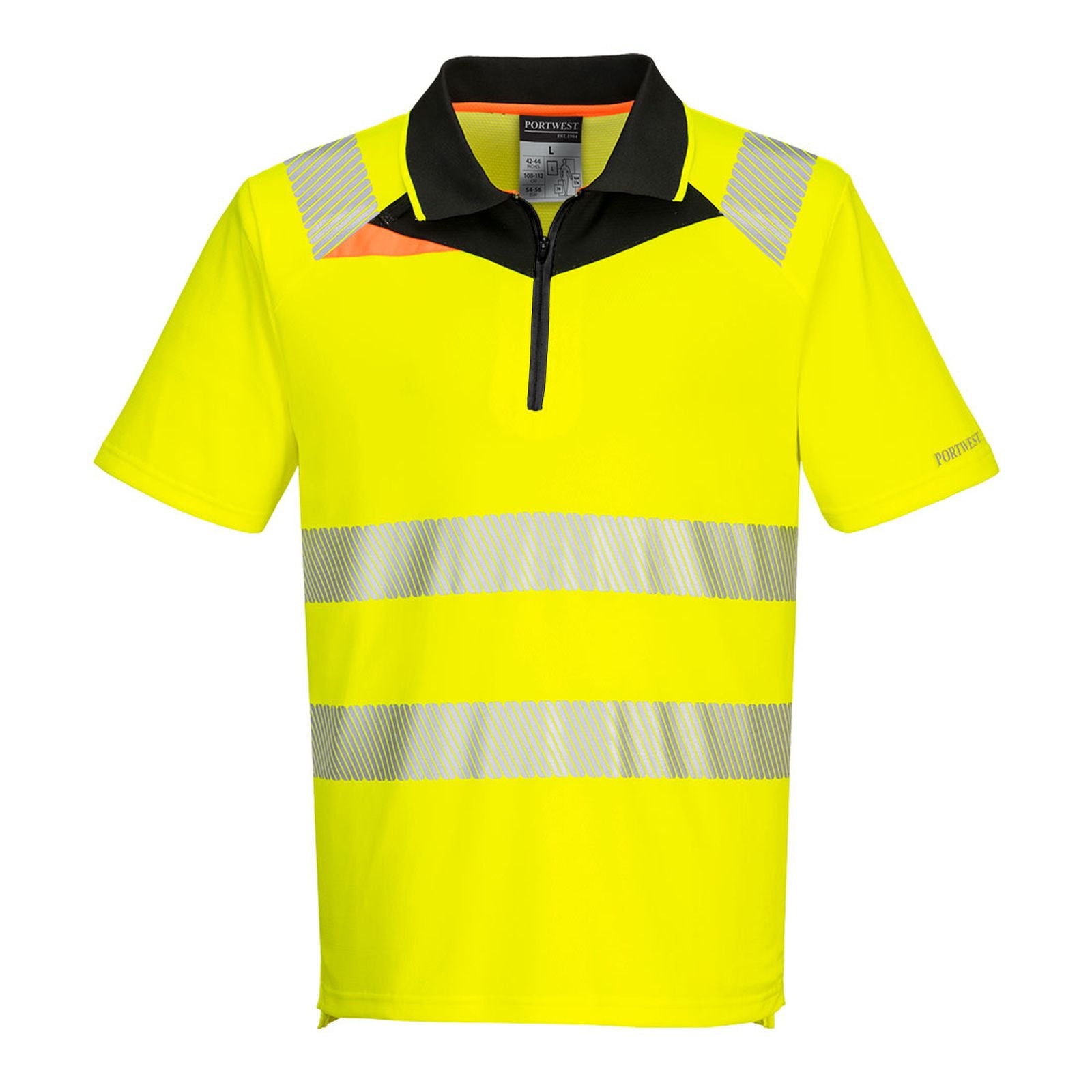 Portwest Polo's DX412 geel-zwart(YB)