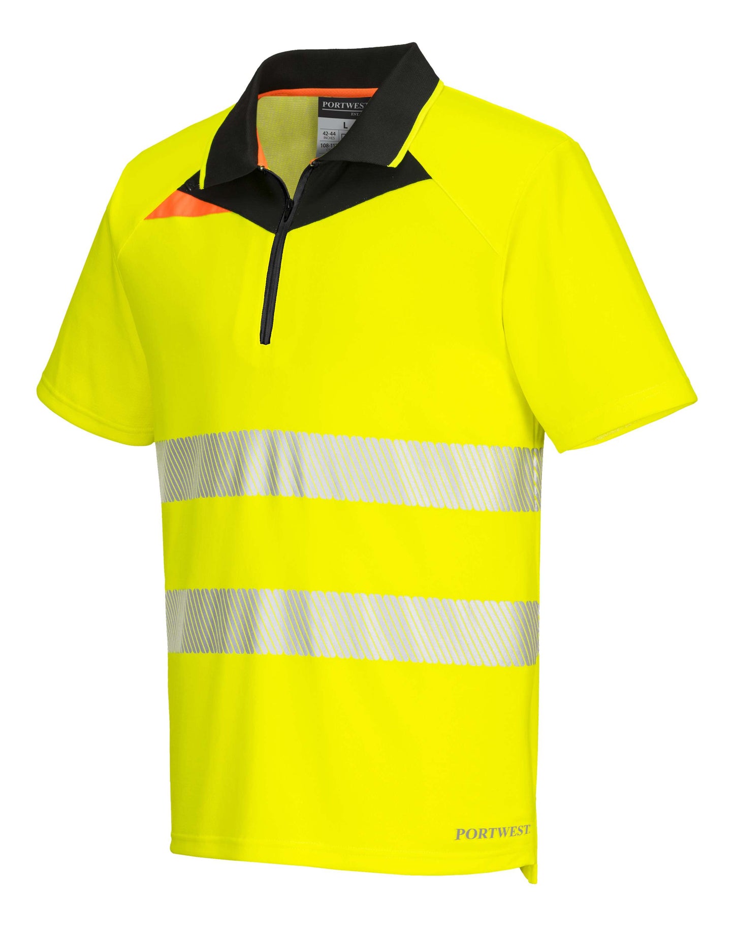 Portwest Polo's DX412 geel-zwart(YB)
